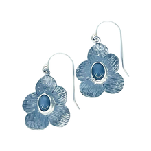 Load image into Gallery viewer, The Defiance Collection-Blanca Peak Wild Flower Earring Argentium Silver, Moonstone