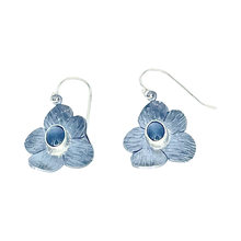 Load image into Gallery viewer, The Defiance Collection-Blanca Peak Wild Flower Earring Argentium Silver, Moonstone