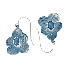 Load image into Gallery viewer, The Defiance Collection-Blanca Peak Wild Flower Earring Argentium Silver, Moonstone