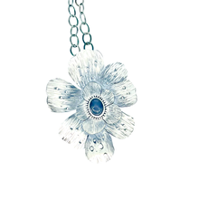 Load image into Gallery viewer, Defiance Collection-The Glenwood Pendant Argentium Silver, Grey Moonstone