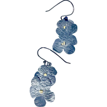 Load image into Gallery viewer, Defiance Collection-Blanca Peak Wild Flower Earrings Argentiun Silver, 18K Yellow Gold