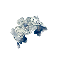 Load image into Gallery viewer, Defiance Collection-Glenwood Cuff Bracelet, Argentium Silver, Moonstone