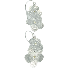 Load image into Gallery viewer, Defiance Collection-Blanca Peak Wild Flower Earrings Argentiun Silver, 18K Yellow Gold