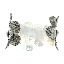 Load image into Gallery viewer, Defiance Collection-Glenwood Cuff Bracelet, Argentium Silver, 18K Yellow Gold, VS2 G 2mm Diamond