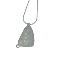 Load image into Gallery viewer, One Stone One Design Agate Pendant, White Topaz