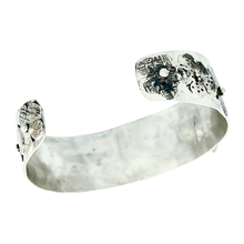 Load image into Gallery viewer, Defiance Collection-Holy Cross Cuff Argentium Bracelet, Aventurine