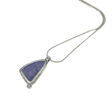 Load image into Gallery viewer, One Stone One Design Agate Pendant, White Topaz