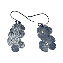 Load image into Gallery viewer, Defiance Collection-Blanca Peak Wild Flower Earrings Argentiun Silver, 18K Yellow Gold