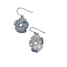 Load image into Gallery viewer, Defiance Collection-Blanca Peak Wild Flower Earrings Argentiun Silver