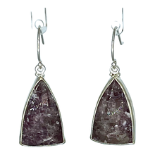 Load image into Gallery viewer, One Stone One Design Earring - Lepidolite Argentium Silver