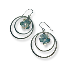 Load image into Gallery viewer, Defiance Collection-Wild Flower Loop Earring Argentium Silver