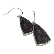 Load image into Gallery viewer, One Stone One Design Earring - Lepidolite Argentium Silver