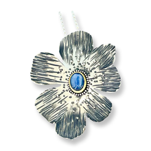 Load image into Gallery viewer, Defiance Collection-The Glenwood Pendant Argentium Silver, 22K yellow Gold, Kayanite