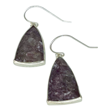 Load image into Gallery viewer, One Stone One Design Earring - Lepidolite Argentium Silver