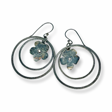 Load image into Gallery viewer, Defiance Collection-Wild Flower Loop Earring Argentium Silver