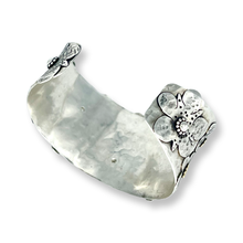 Load image into Gallery viewer, Defiance Collection-Holy Cross Cuff Argentium, 22K Gold, Diamond- Bespoke only