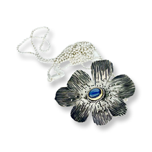 Load image into Gallery viewer, Defiance Collection-The Glenwood Pendant Argentium Silver, 22K yellow Gold, Kayanite