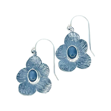 Load image into Gallery viewer, Defiance Collection-Blanca Peak Wild Flower Earrings Argentiun Silver,Gery Moonstone
