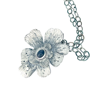 Load image into Gallery viewer, Defiance Collection-The Glenwood Pendant Argentium Silver, Grey Moonstone
