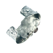 Load image into Gallery viewer, Defiance Collection-Glenwood Cuff Bracelet, Argentium Silver, Ruby
