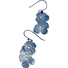 Load image into Gallery viewer, Defiance Collection-Blanca Peak Wild Flower Earrings Argentiun Silver, 18K Yellow Gold
