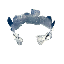 Load image into Gallery viewer, Defiance Collection-Glenwood Cuff Bracelet, Argentium Silver, Moonstone
