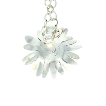 Load image into Gallery viewer, Defiance Collection- Rouge Daisy Argentium Pendant, Honey Topaz
