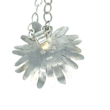 Load image into Gallery viewer, Defiance Collection- Rouge Daisy Argentium Pendant, London Blue Topaz
