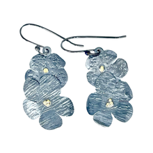 Load image into Gallery viewer, Defiance Collection-Blanca Peak Wild Flower Earrings Argentiun Silver, 18K Yellow Gold
