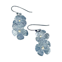 Load image into Gallery viewer, Defiance Collection-Blanca Peak Wild Flower Earrings Argentiun Silver, 18K Yellow Gold
