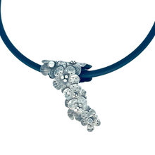 Load image into Gallery viewer, Defiance Collection-Holy Cross Waterfall Argentium  Pendant, White Topaz

