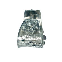 Load image into Gallery viewer, Defiance Collection-Glenwood Cuff Bracelet, Argentium Silver, Ruby
