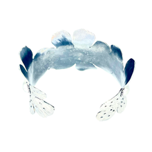 Load image into Gallery viewer, Defiance Collection-Glenwood Cuff Bracelet, Argentium Silver, 18K Yellow Gold
