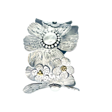 Load image into Gallery viewer, Defiance Collection-Glenwood Cuff Bracelet, Argentium Silver, 18K Yellow Gold
