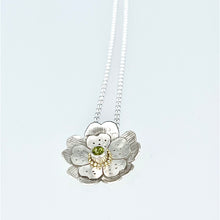 Load image into Gallery viewer, Garden Party 2.0 Pendant- Argentium Silver, 18K Gold ,Peridot
