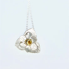 Load image into Gallery viewer, Garden Party 2.0 Pendant-Argentium Silver 18K gold Honey Topaz
