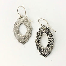 Load image into Gallery viewer, Garden Party See Thru Earring - .999 Fine Silver, Cubic Zirconia
