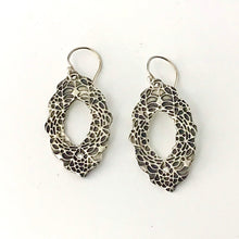 Load image into Gallery viewer, Garden Party See Thru Earring - .999 Fine Silver, Cubic Zirconia
