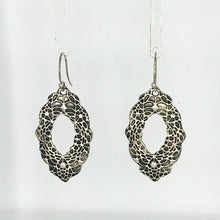 Load image into Gallery viewer, Garden Party See Thru Earring - .999 Fine Silver, Cubic Zirconia
