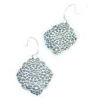 Load image into Gallery viewer, Garden Party Original Earring - .999 Fine Silver, Cubic Zirconia
