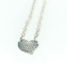 Load image into Gallery viewer, Garden Party Heart Pendant - .999 Fine Silver, Cubic Zirconia
