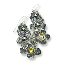 Load image into Gallery viewer, Defiance Collection- Waterfall Earring Argentium, Honey Topaz
