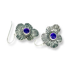 Load image into Gallery viewer, Defiance Collection-Blanca Peak Wild Flower Earrings Argentiun Silver,Amtheyst
