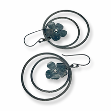 Load image into Gallery viewer, Defiance Collection-Wild Flower Loop Earring Argentium Silver
