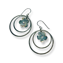 Load image into Gallery viewer, Defiance Collection-Wild Flower Loop Earring Argentium Silver
