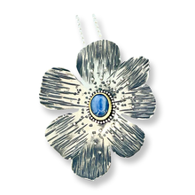 Load image into Gallery viewer, Defiance Collection-The Glenwood Pendant Argentium Silver, 22K yellow Gold, Kayanite
