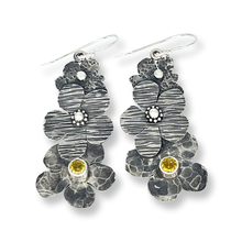 Load image into Gallery viewer, Defiance Collection- Waterfall Earring Argentium, Honey Topaz
