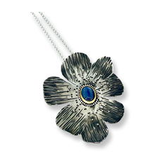 Load image into Gallery viewer, Defiance Collection-The Glenwood Pendant Argentium Silver, 22K yellow Gold, Kayanite
