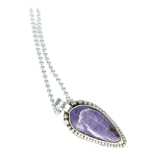 Load image into Gallery viewer, Colorado Inspired  Necklace Purple Agate - Argentium Silver
