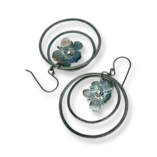 Load image into Gallery viewer, Defiance Collection-Wild Flower Loop Earring Argentium Silver
